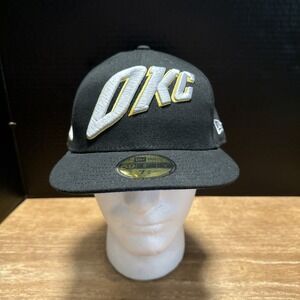 New Oklahoma City Thunder City Series Fitted New Era Hat Cap 59fifty Black 7 5/8